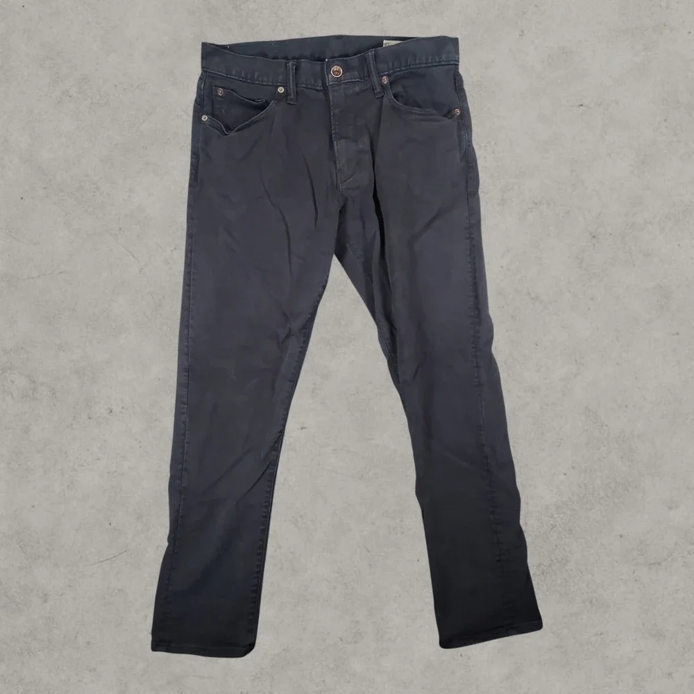 Todd Snyder Pants Men 30x30 Black Slim Fit Cotton Stretch JE037785-BK01 5-Pocket